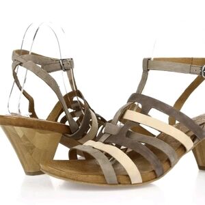 Naya Tatiana Leather Boho Straps Multicolor Sandals size 10W